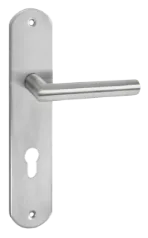 Ручка для дверей на планці під циліндр PRIME S-1108-85 SS