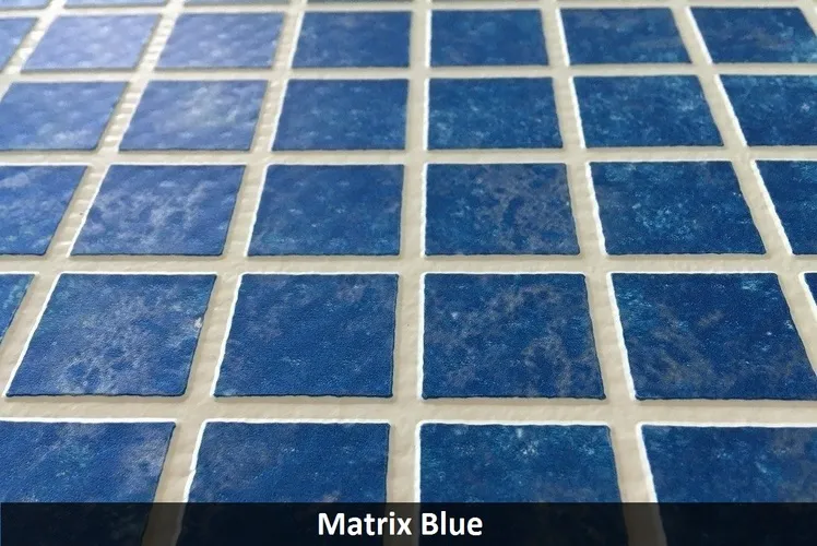 StoneFlex reinforced membrane, blue mosaic MATRIX BLUE, 1.65, lacquer coated