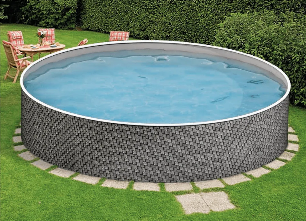 Frame pool 4.6x1.2 m without filter, AZURO 402 DL RATTAN, with openings — photo 3