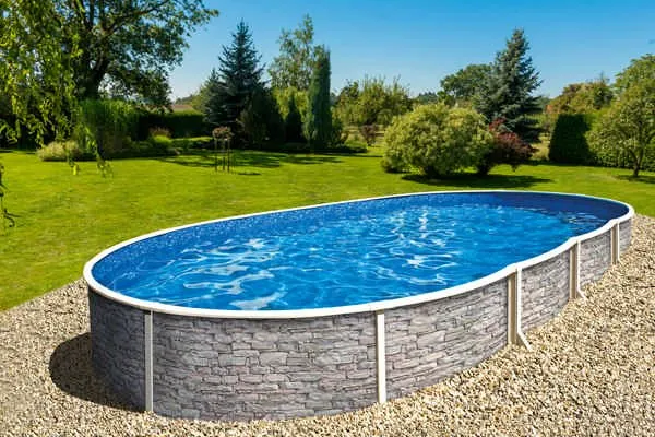 Басейн каркасний 5.5х3.7х1.2м без фільтру, AZURO 404 DL STONE, з отворами