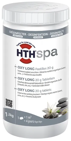 Безхлорні таблетки hth для SPA 1,2кг, 20 г.(Франція) OXY LONG