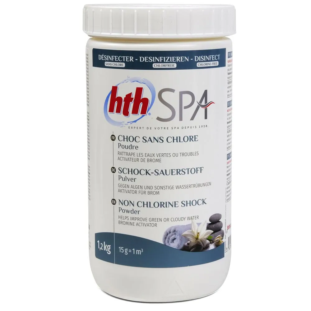 hth chlorine-free shock for SPA 1.2 kg, powder (France) CHOC SANS CHLORE — photo 1