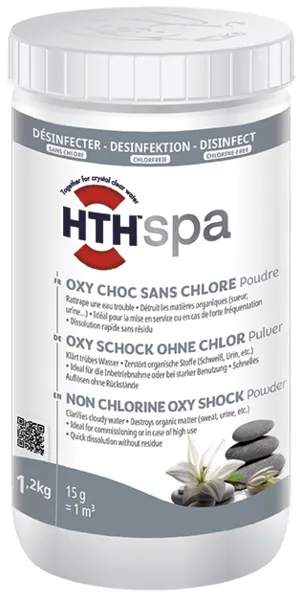 hth chlorine-free shock for SPA 1.2 kg, powder (France) CHOC SANS CHLORE — photo 2