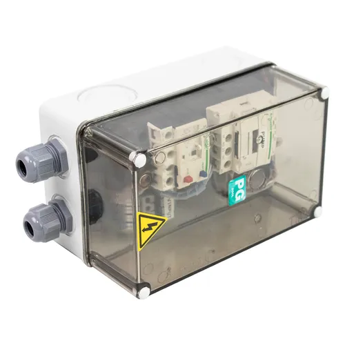 Pneumatic-electric pump control unit