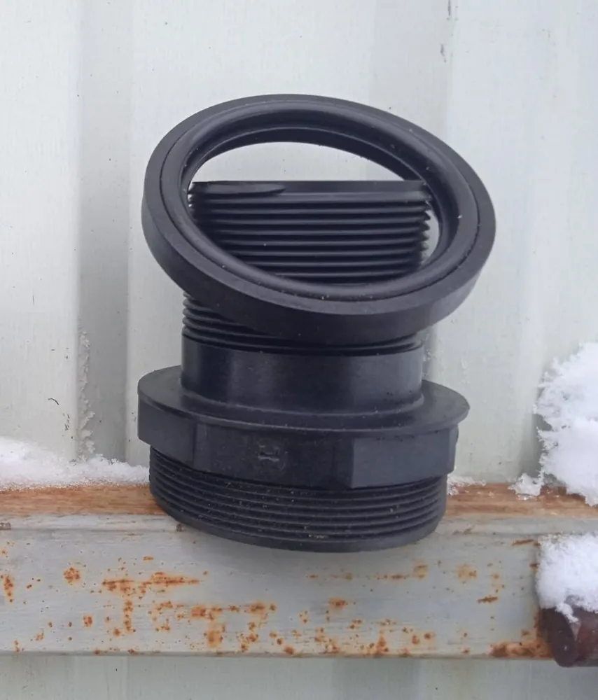 Fitting with sealing ring for Hayward side-mount 6-way valve (S244P) — photo 2