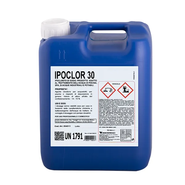Sodium hypochlorite (original packaging) 20 L/24 kg (Italy), liquid, IPOCLOR 30 — photo 1