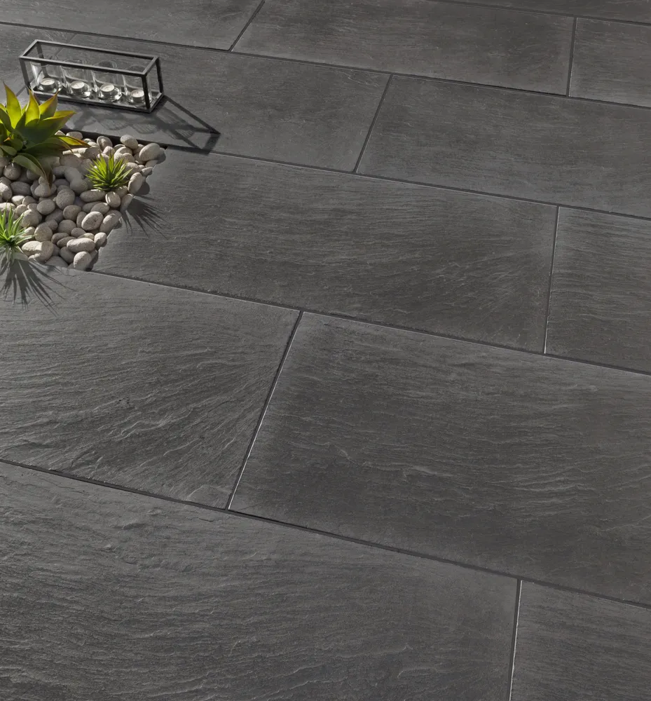 Stone 33 terrace 66x33x3 cm, NOVASCHISTE, Anthracite tone — photo 3