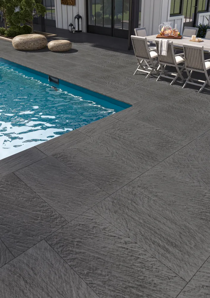 Stone 33 terrace 66x33x3 cm, NOVASCHISTE, Anthracite tone — photo 4