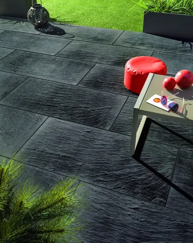 Stone 33 terrace 66x33x3 cm, NOVASCHISTE, Anthracite tone — photo 5