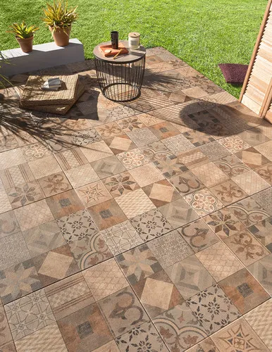 Камень террасный 60х60х3 см, гамма MOSAIC (Мозаика), тон Arabica, единица измерения м2 — фото 3