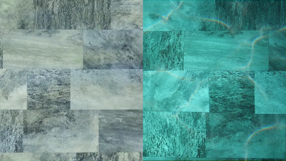 StoneTile Emerald membrane, 40x20 cm tile, 1.65 m, reinforced, lacquered — photo 1