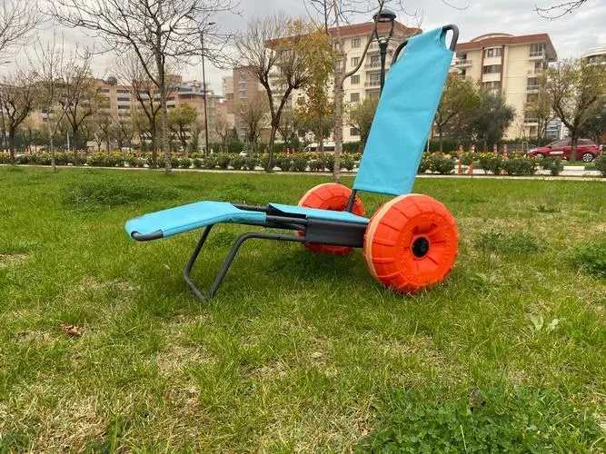 Пляжне крісло-шезлонг на 2 колеса, Beachstar — фото 4