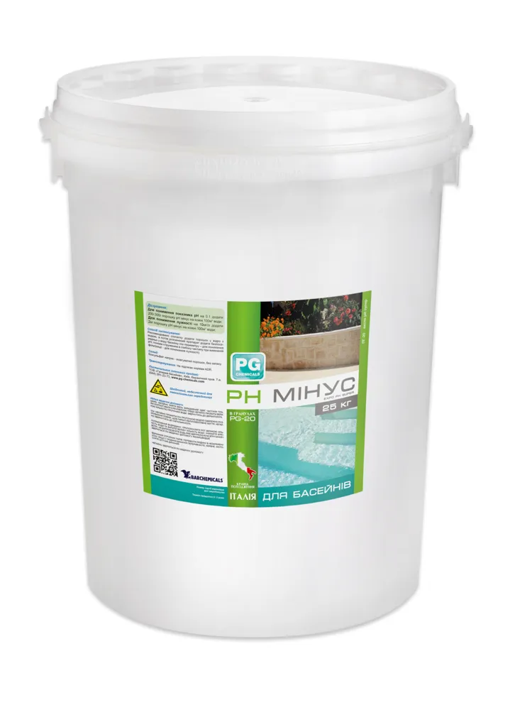 pH minus 25 kg (Italy), granules with buffering effect, 062025 — photo 1