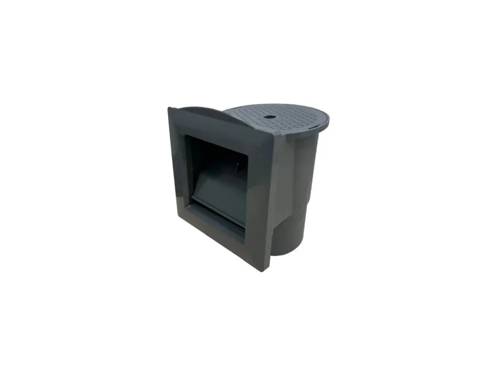 Skimmer Azuro De Lux GRAPHIT for liner pools with jet and round lid — photo 1
