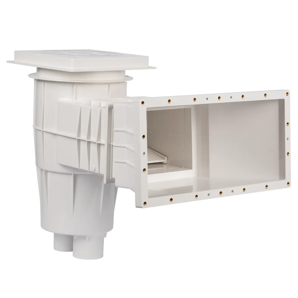 LUX wide-mouth skimmer for composite pools, with brass inserts — photo 4