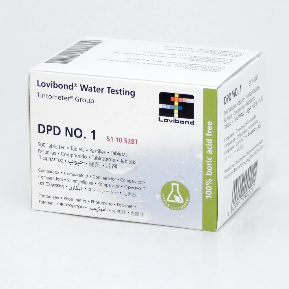 DPD1 photometer tablets. Price per blister (500 tablets per box), Lovibond (Germany) — photo 1