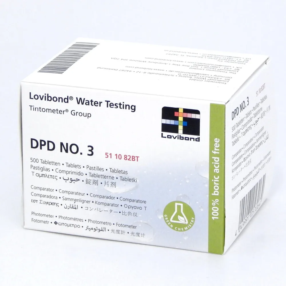 DPD3 photometer tablets. Price per blister (500 tablets per box), Lovibond (Germany) — photo 1