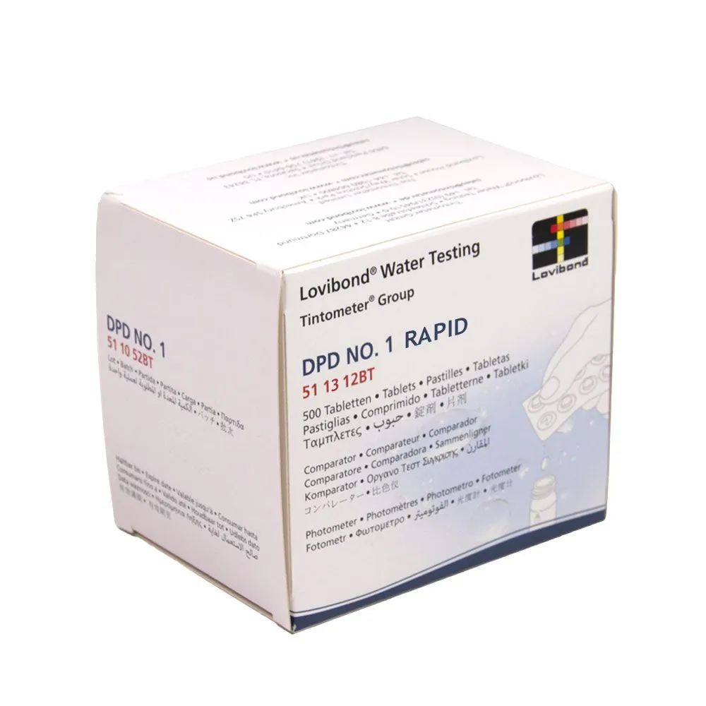 Tablets for manual DPD1. Price per blister of 10 tablets (500 tablets per box), Lovibond (Germany) — photo 1