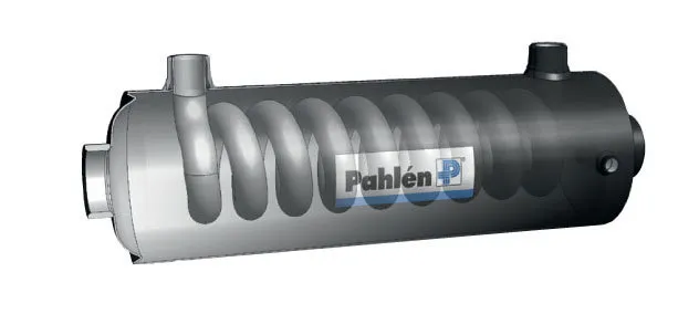 Hi-flow 13 kW spiral heat exchanger, AISI 316L stainless steel — photo 2