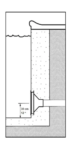 Suction fitting 90mm, 40m³/h, for tile — photo 3