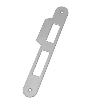 AGB strike plate for flat-edge doors B0100005, satin chrome