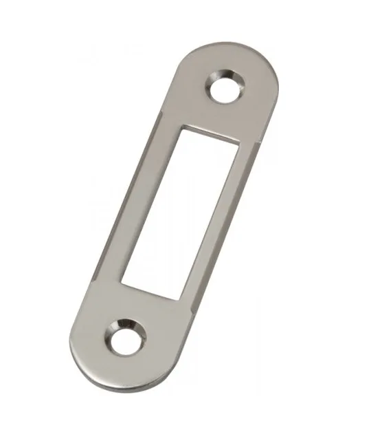 AGB strike plate for rebated doors B0100040, satin chrome