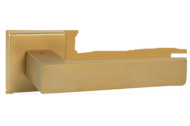 Almar NATHAN handle on square rose, satin brass