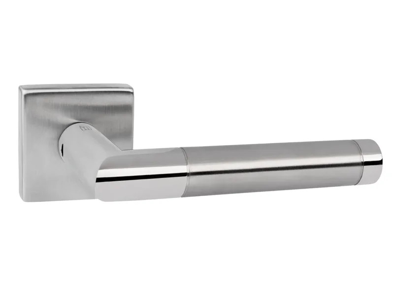 Almar TINA handle on square rose, polished/satin stainless steel