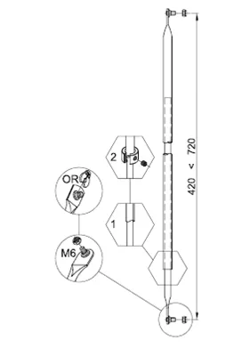 Cipierre deviator rod, straight