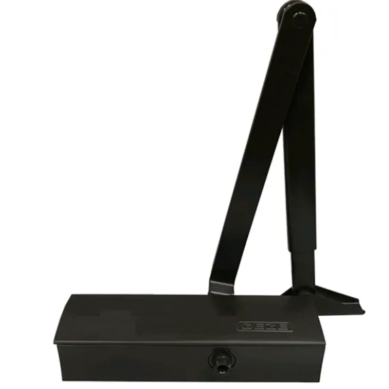 GEZE TS 1500 hold-open door closer with scissor arm, black