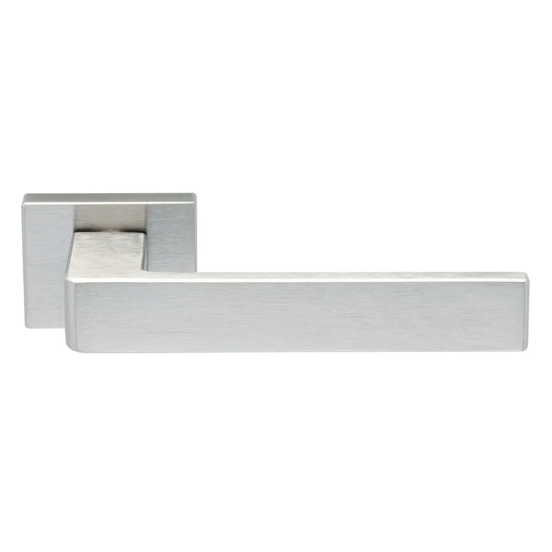 Ilavio 2038 handle on rectangular rose, satin chrome