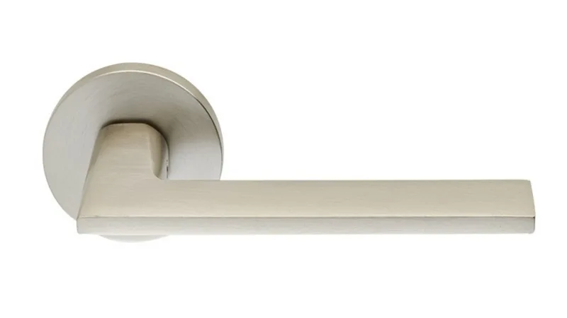 Ilavio 2110 handle on round rose, satin nickel