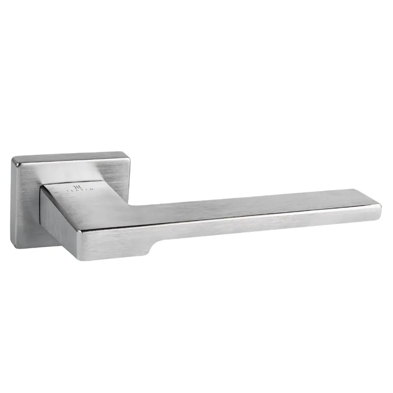 Ilavio 2648 handle on rectangular rose, satin chrome