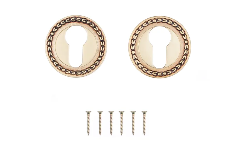 Linea Cali 009 PZ cylinder escutcheon, French gold