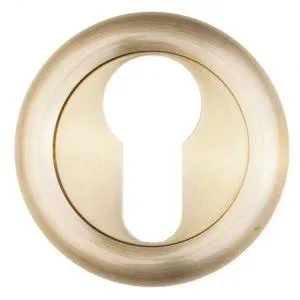Linea Cali 103 PZ cylinder escutcheon, satin brass