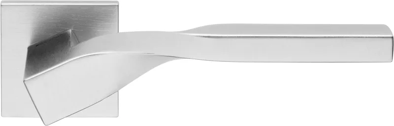 Linea Cali Twist handle on square rose 88, satin chrome